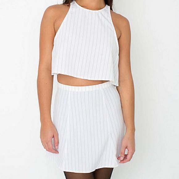 american apparel white tennis/skater lulu skirt - Picture 4 of 7